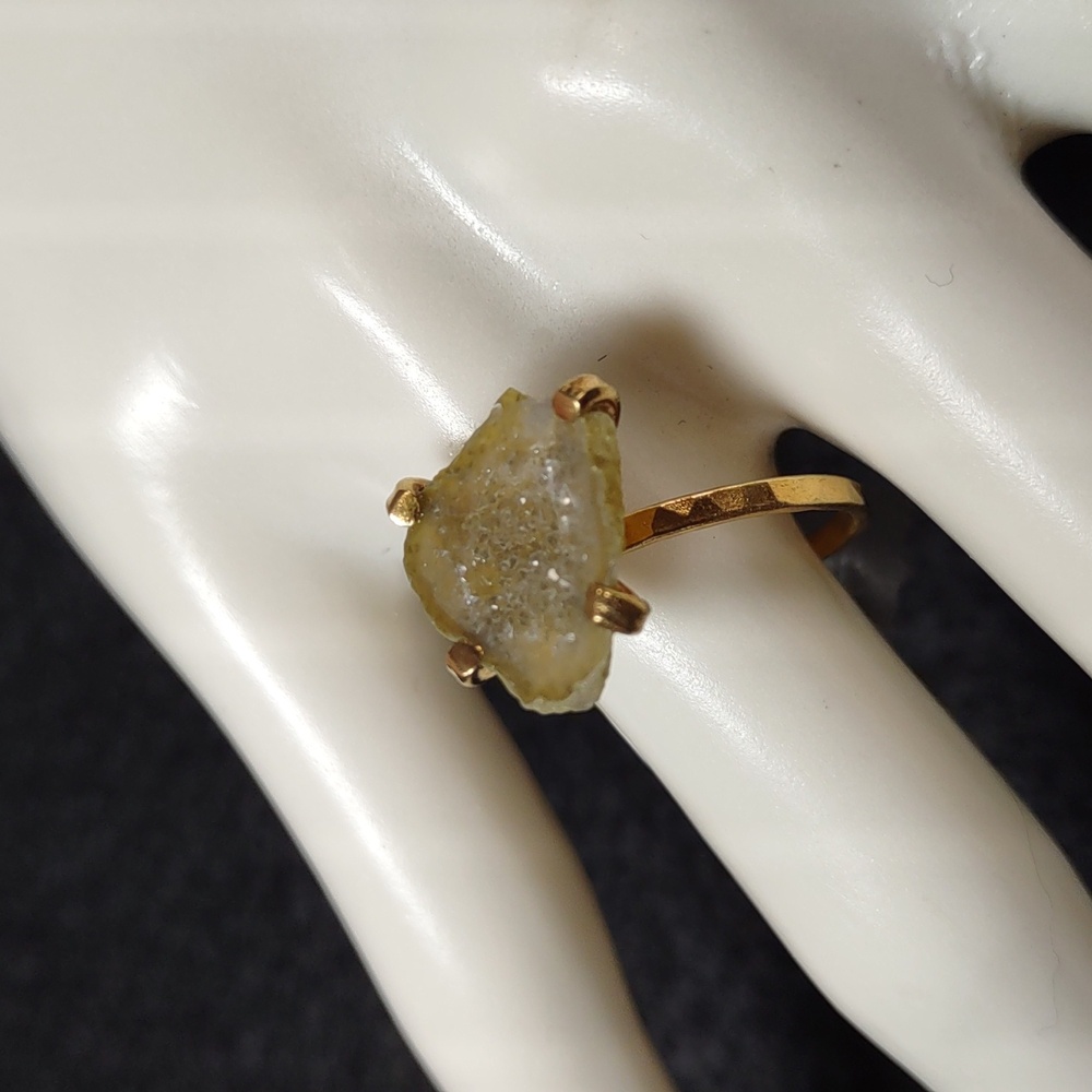 Mexican Tabasco Large Geode Ring